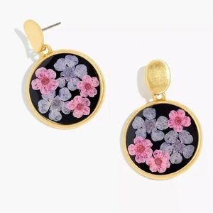Madewell pressed flower earring